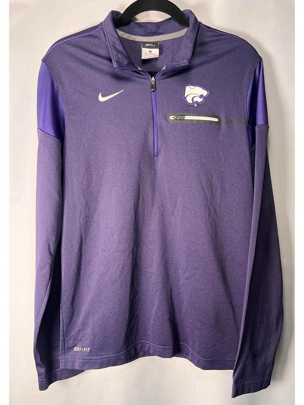 Nike Kansas State Wildcats Purple Dri-FIT Long Sleeve Pullover